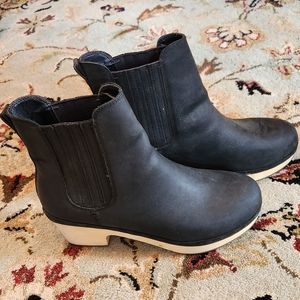 Frye booties with block heels size 8.5